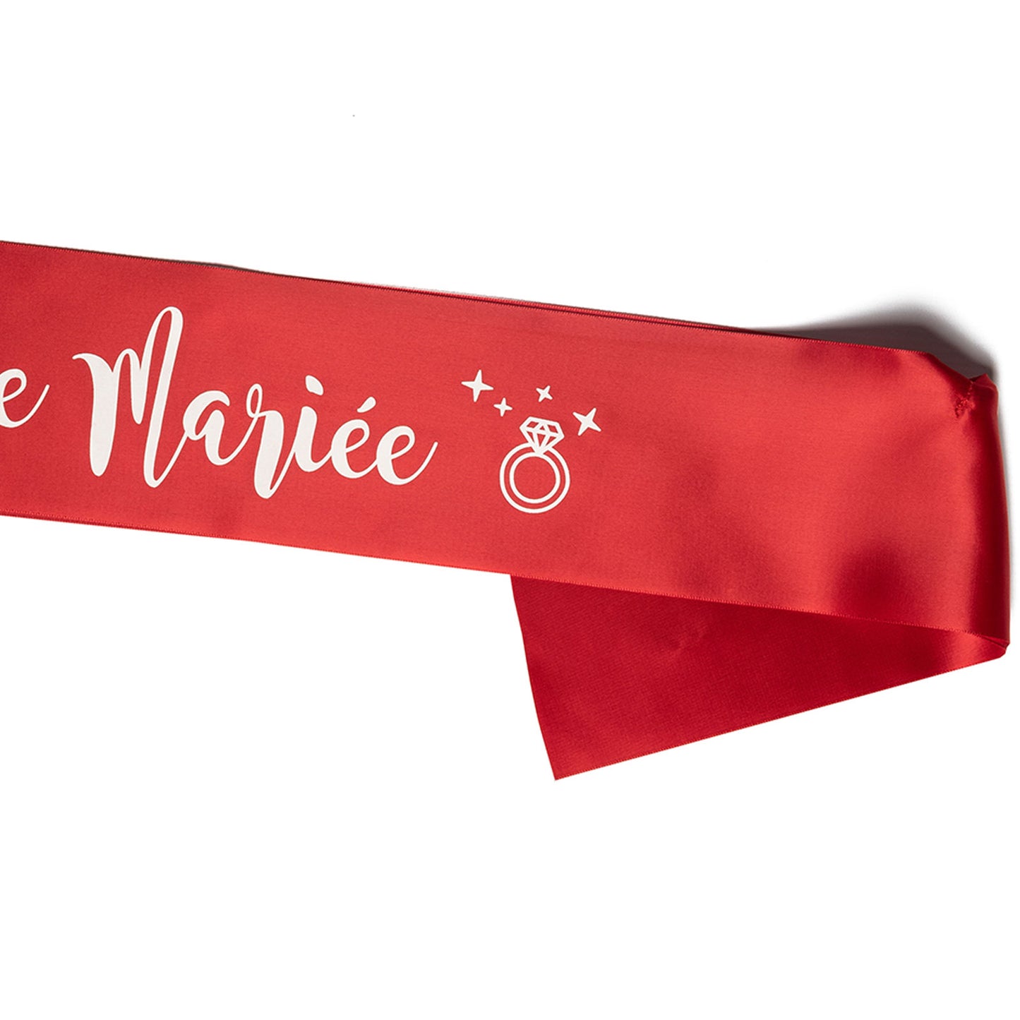 Echarpe Future Mariée pour EVJF - Rouge et Blanc