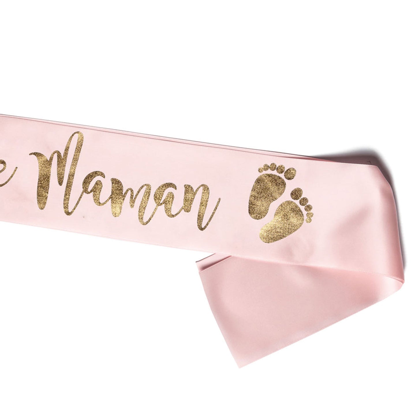 Echarpe Future Maman pour Babyshower - Rose et Or