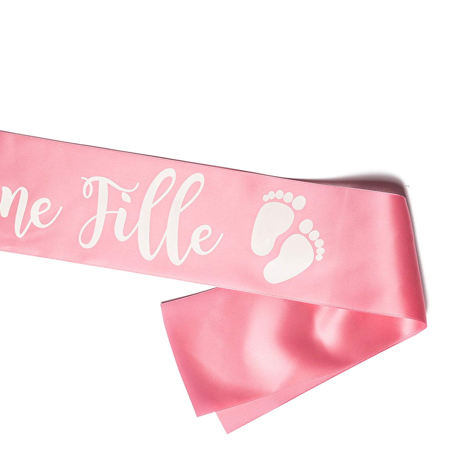 Echarpe C'est une Fille - Rose et Blanc