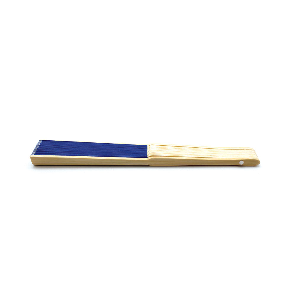 Eventails en Tissu et Bambou - Couleur Bleu Marine - Par 10, 20 ou 50 Eventails