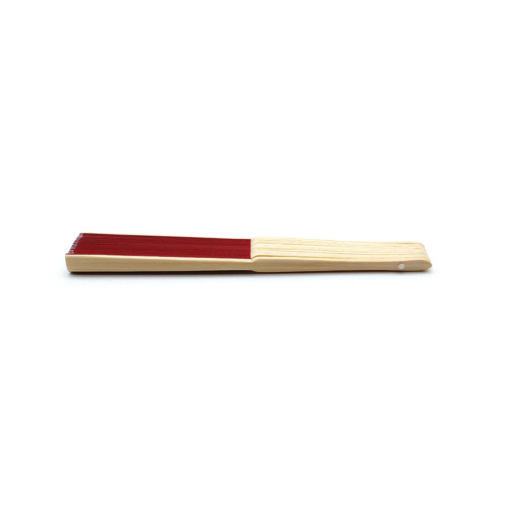Eventails en Tissu et Bambou - Couleur Rouge Bordeaux - Par 10, 20 ou 50 Eventails