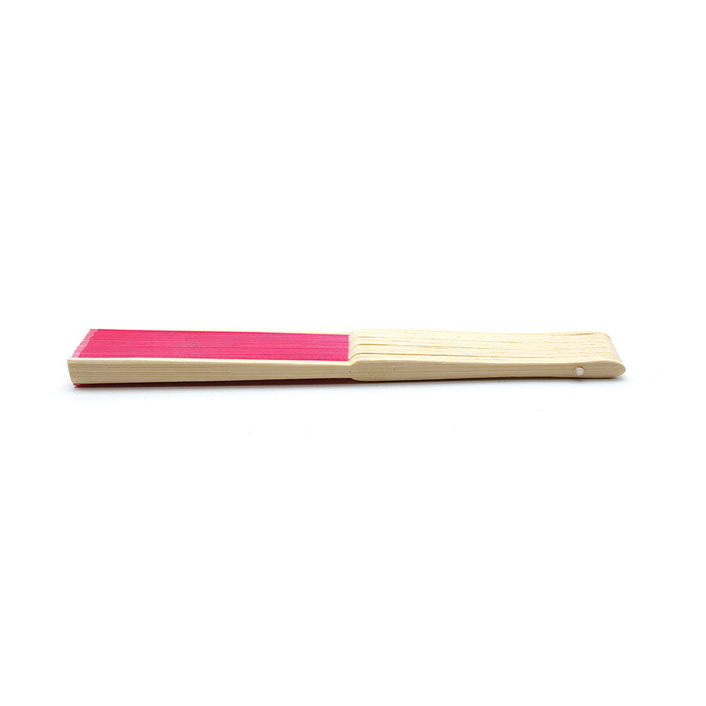Eventails en Tissu et Bambou - Couleur Fushia - Par 10, 20 ou 50 Eventails