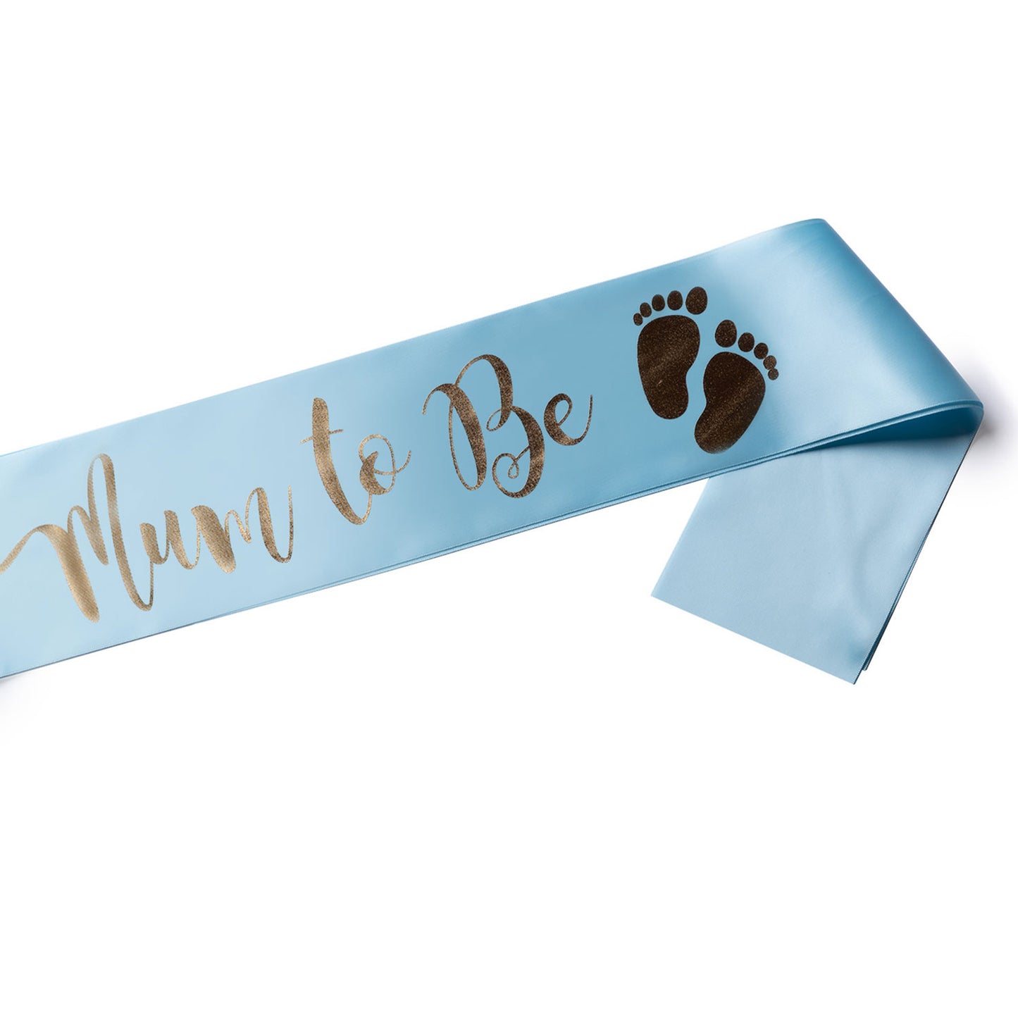 Echarpe Mum to Be pour Babyshower - Bleu et Or