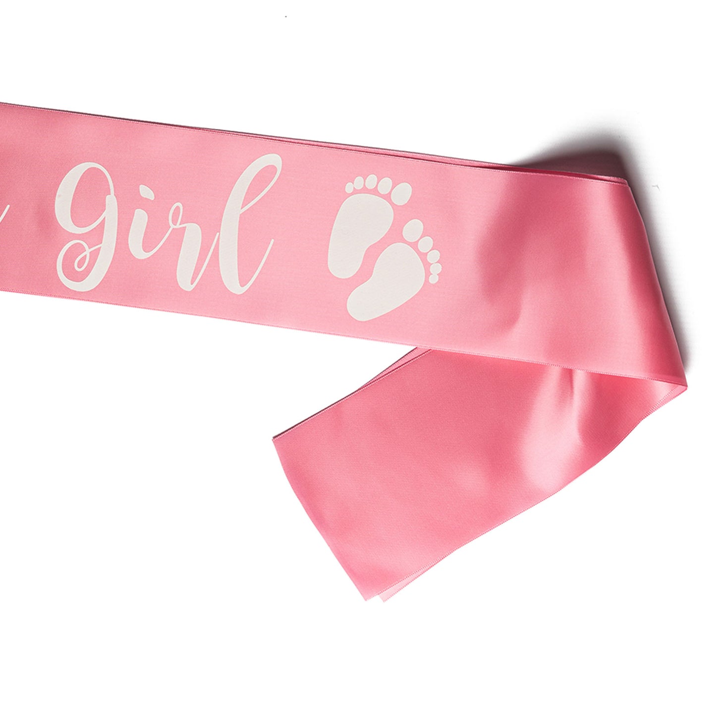 Echarpe It's a Girl - Rose et Blanc