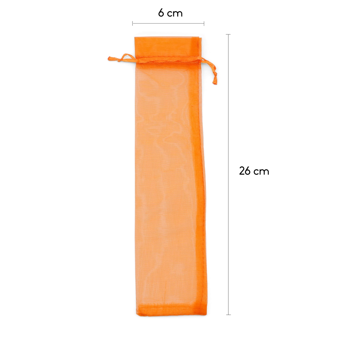 Lot de 50 Pochettes en Organza Oranges pour Éventails – Lumineuses et Joyeuses