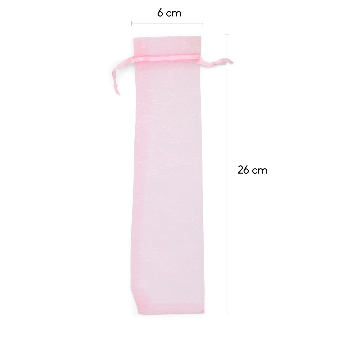 Lot de 50 Pochettes en Organza Roses pour Éventails – Douceur et Romantisme