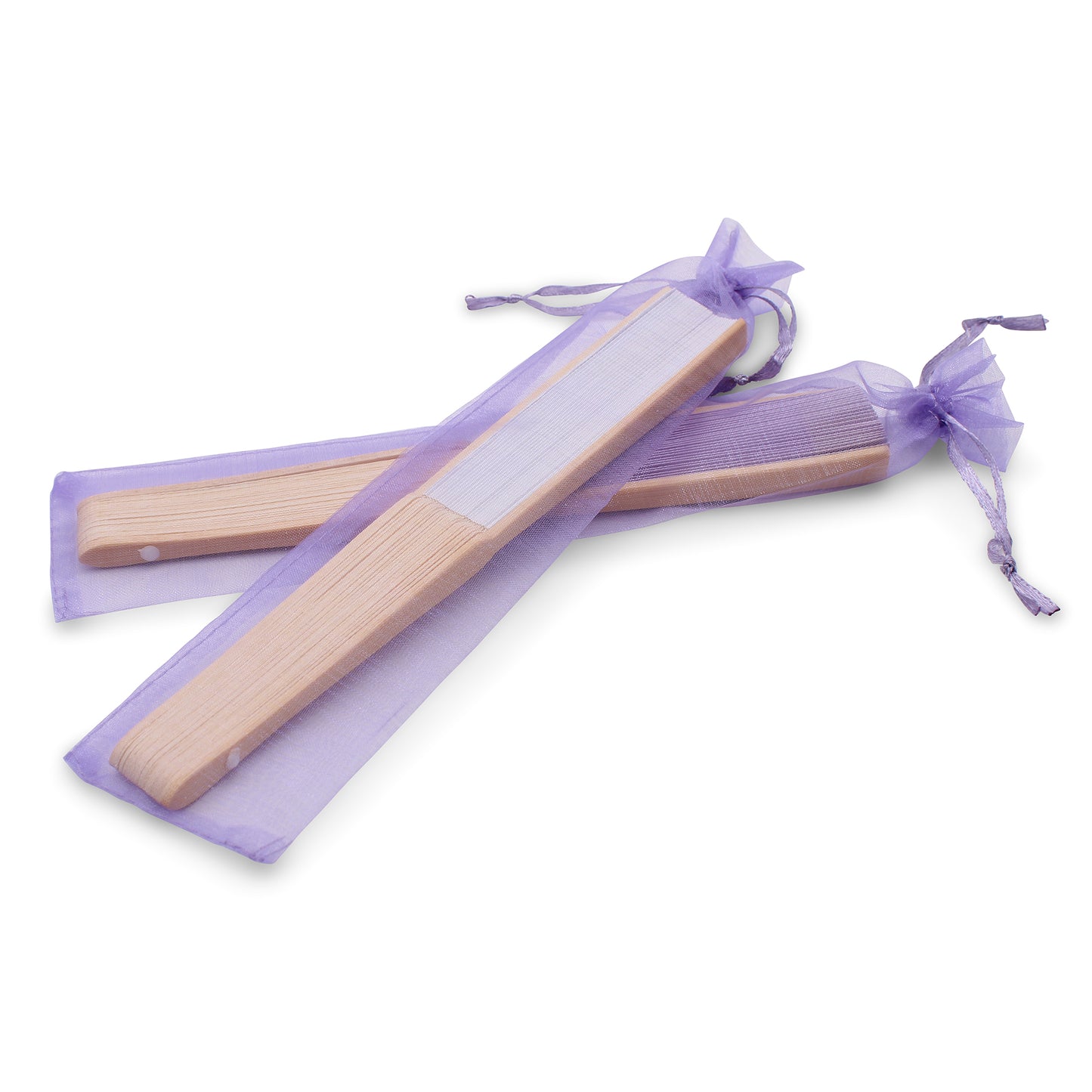 Lot de 50 Pochettes en Organza Violettes pour Éventails – Originales et Délicates