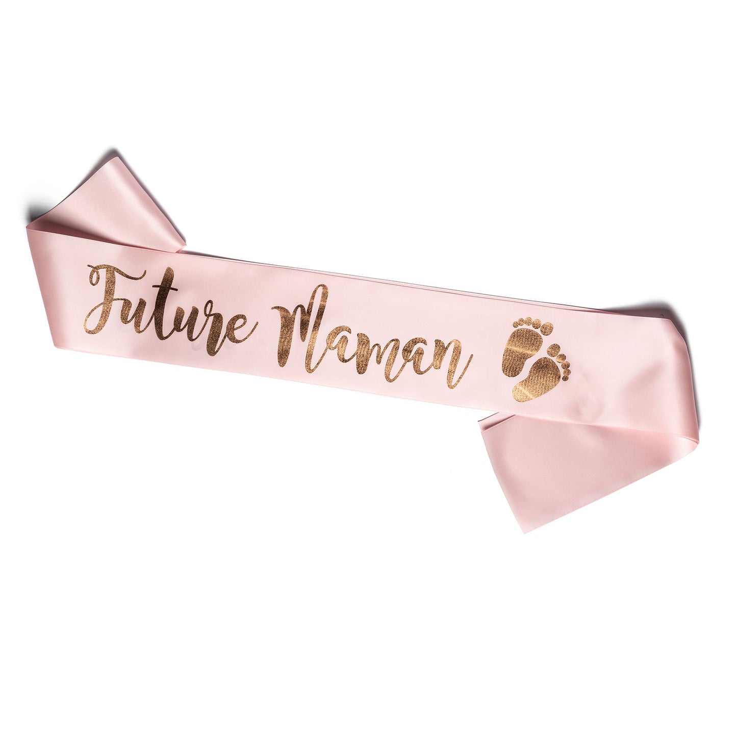 Echarpe Future Maman pour Babyshower - Rose et Or