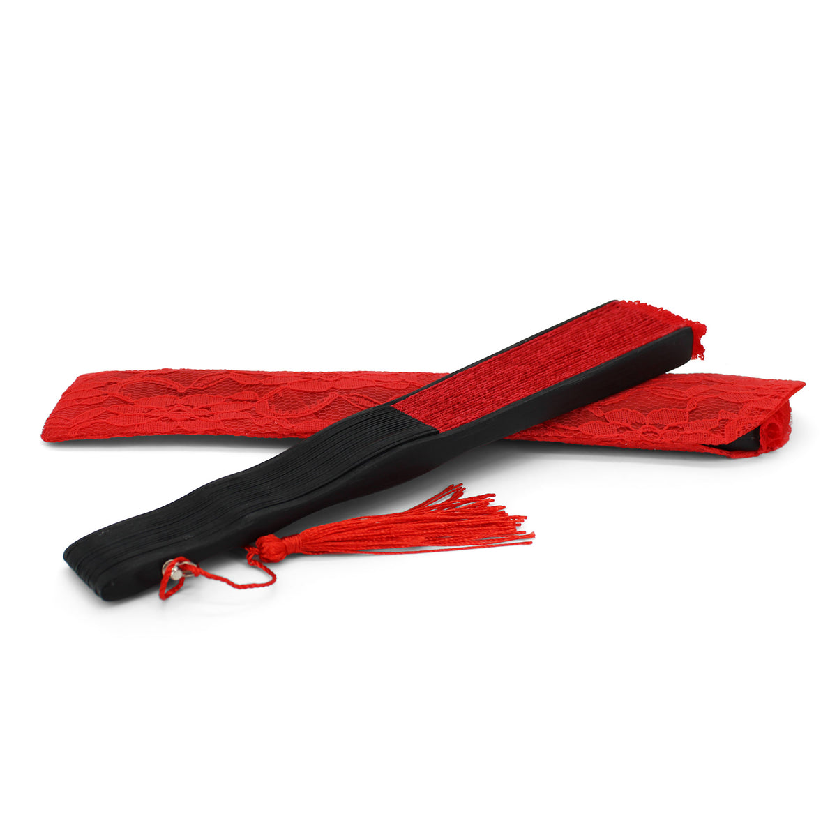 Éventail de mariée rouge OLILLY pour mariage et soirée