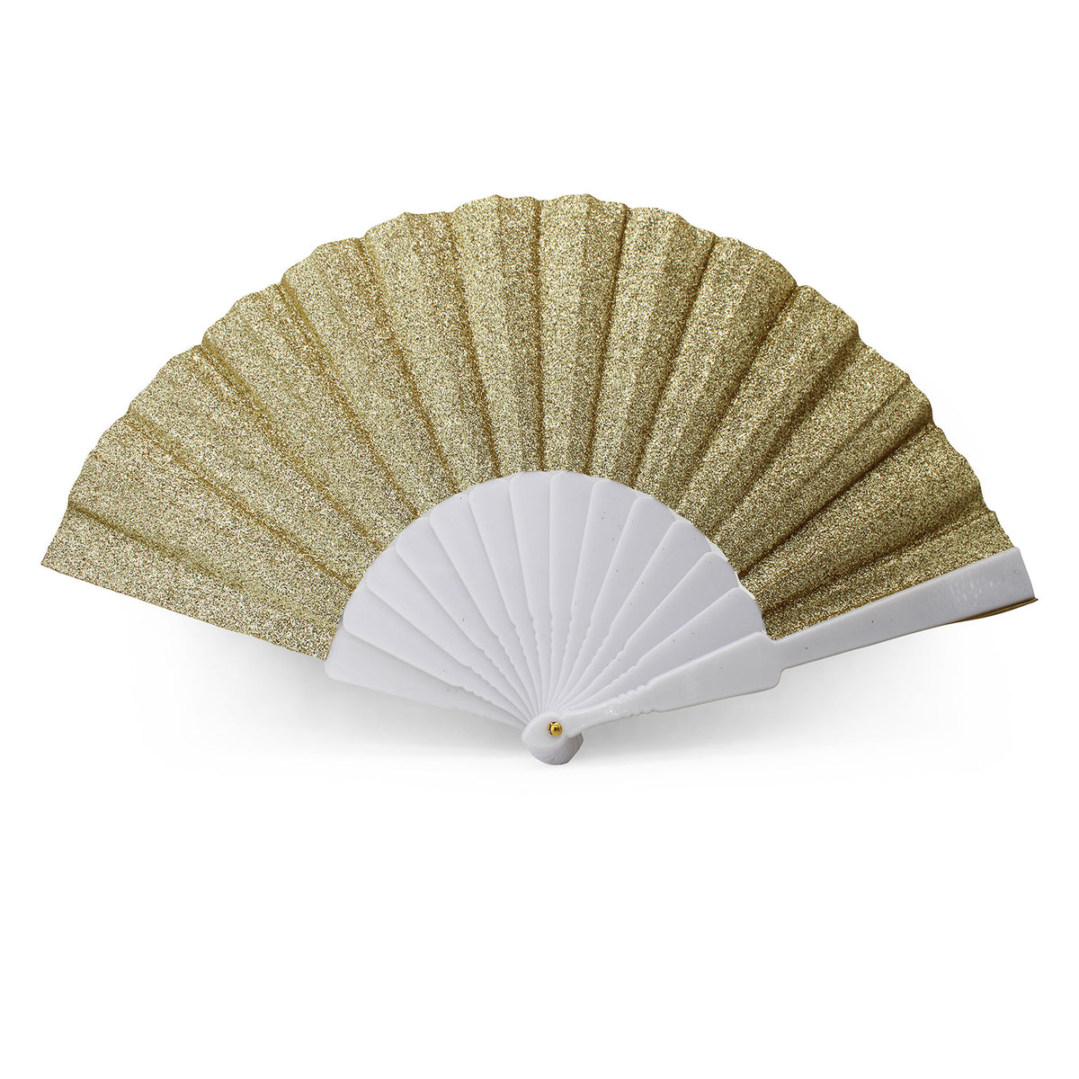 Éventails pailletés dorés OLILLY – lot de 5, 10 ou 20
