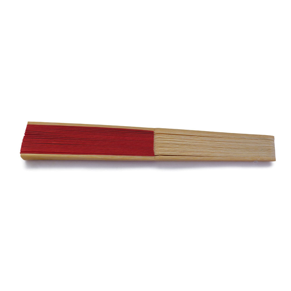 Eventails en Papier et Bambou - Couleur Rouge - Par 10, 20 ou 50 Eventails