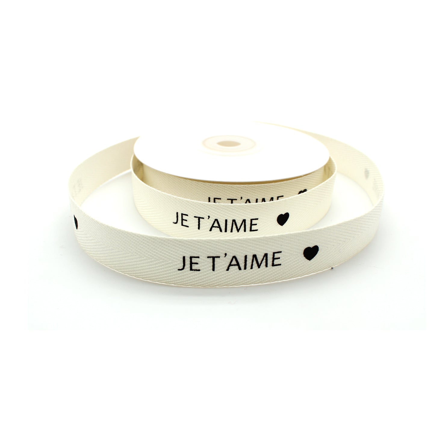 Ruban coton JE T'AIME (16 mm)