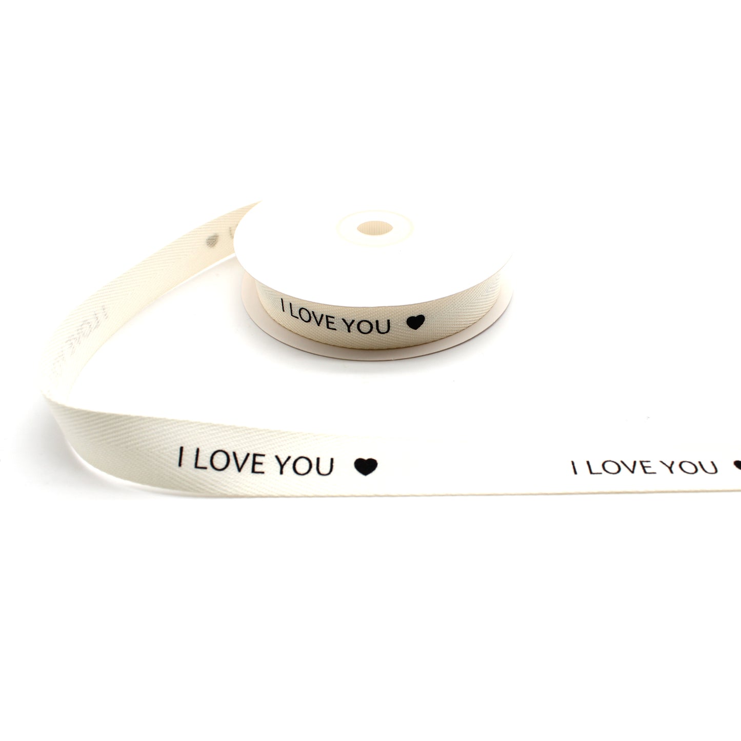 Ruban coton I LOVE YOU (16 mm)