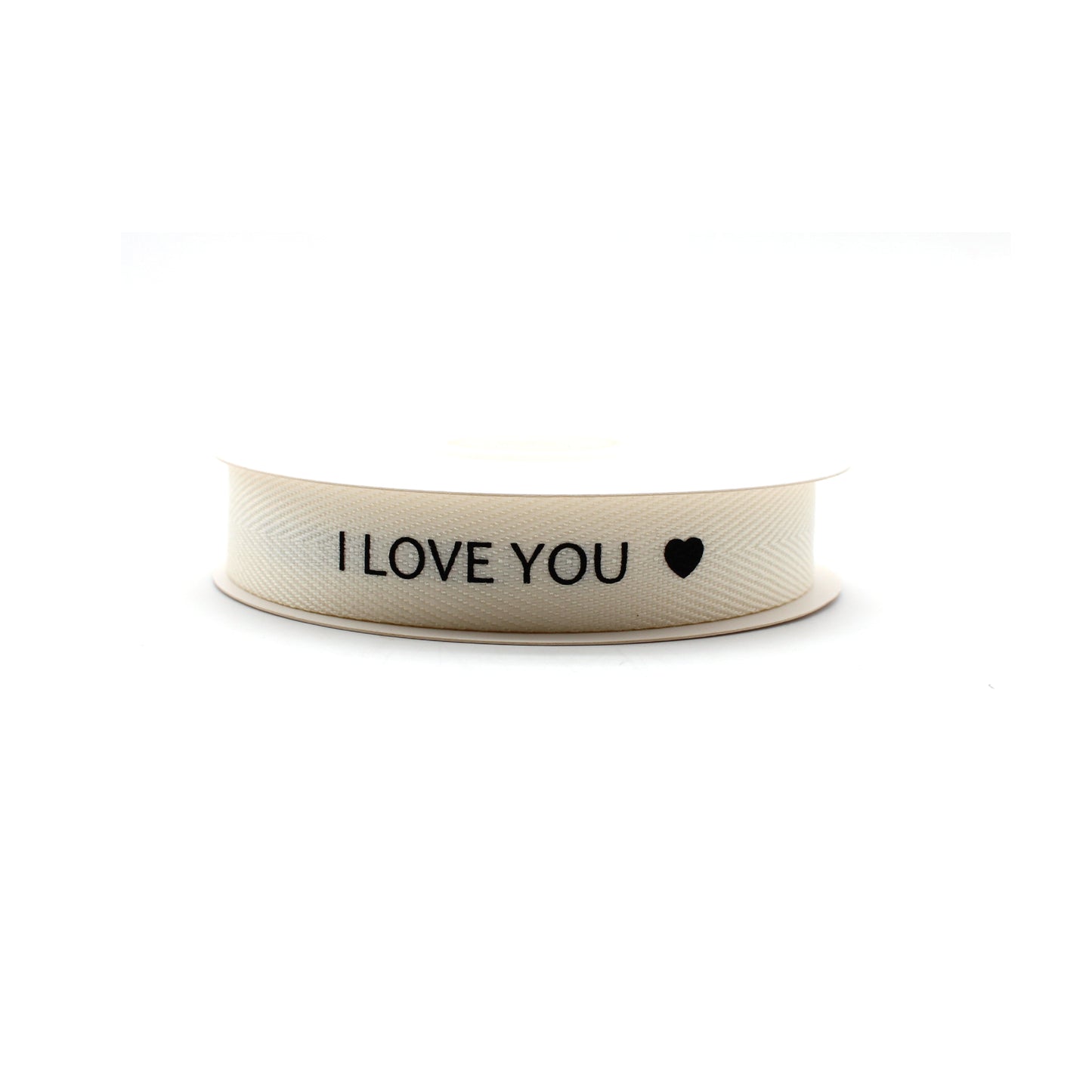 Ruban coton I LOVE YOU (16 mm)